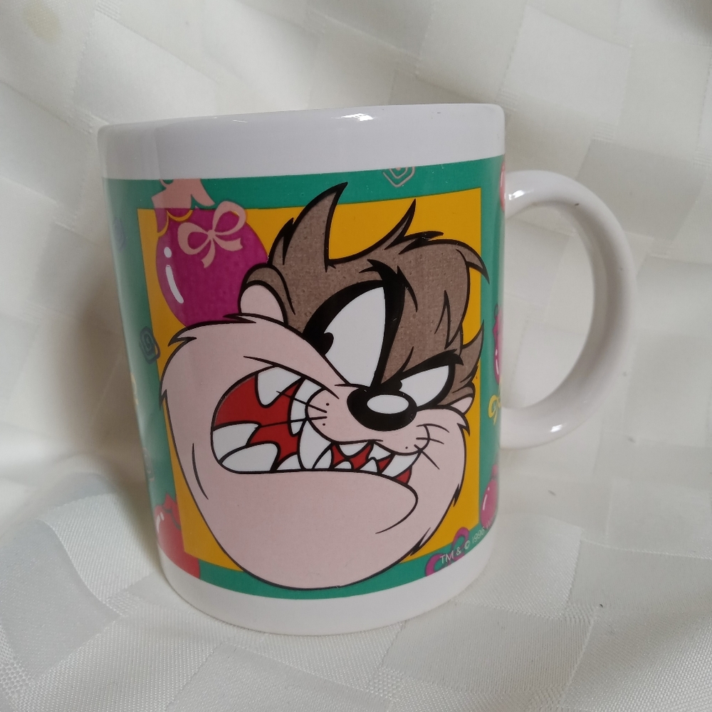90s TAZ Looney Tunes Christmas Coffee Mug